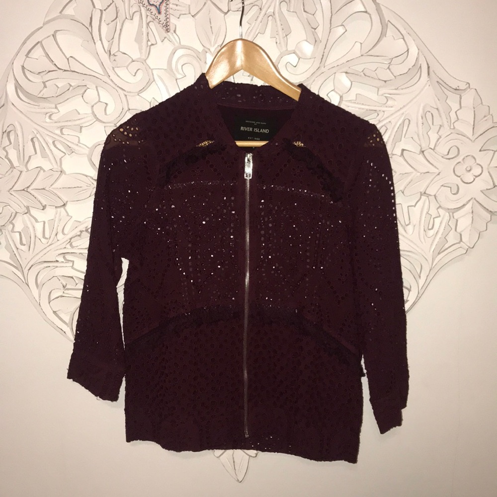 River Island Maroon Jacket